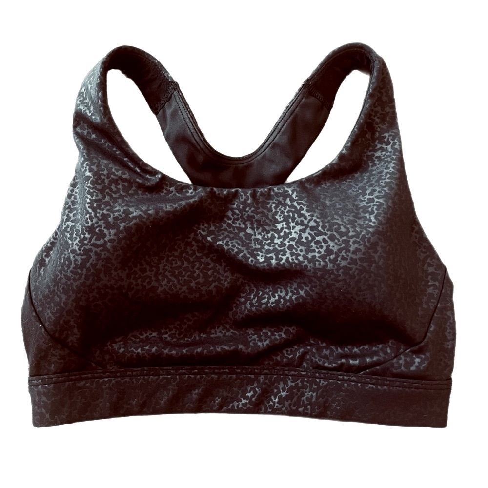Athleta Like New Ultimate Lightly Padded Sports Bra in Rare Shiny Black Size XS
